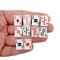 Tiny Playing Card Charms, Full Deck of 52 pcs, 5/8 inch tall, Adorabilities